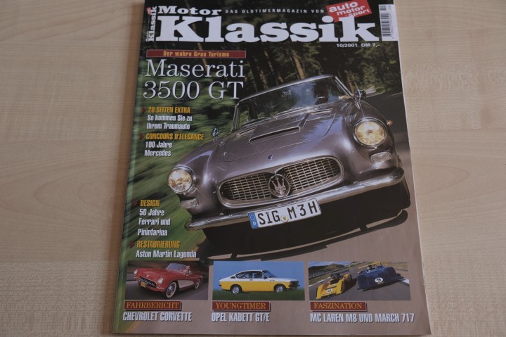 Deckblatt Motor Klassik (10/2001)
